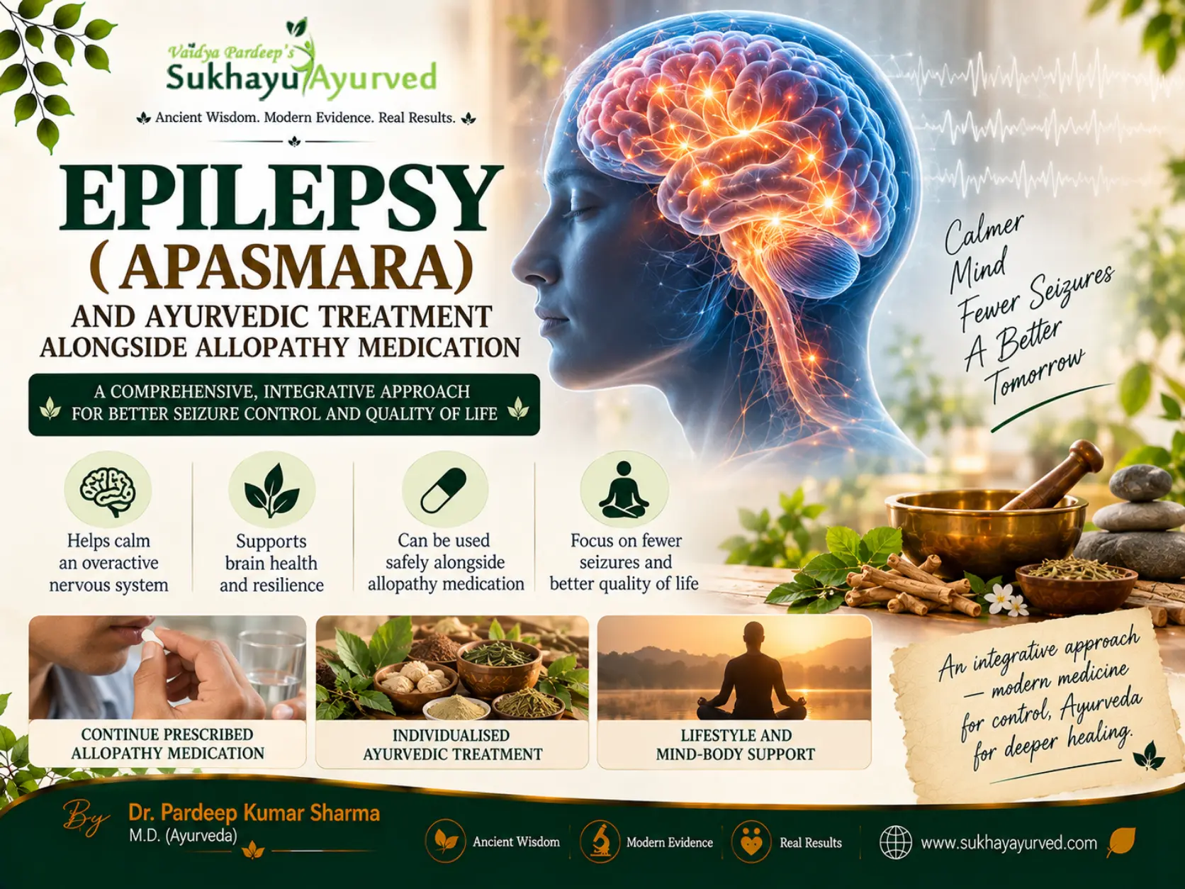 Epilepsy (Apasmara) and Ayurvedic Treatment Alongside Allopathy Medication: What a Physician Actually Looks At