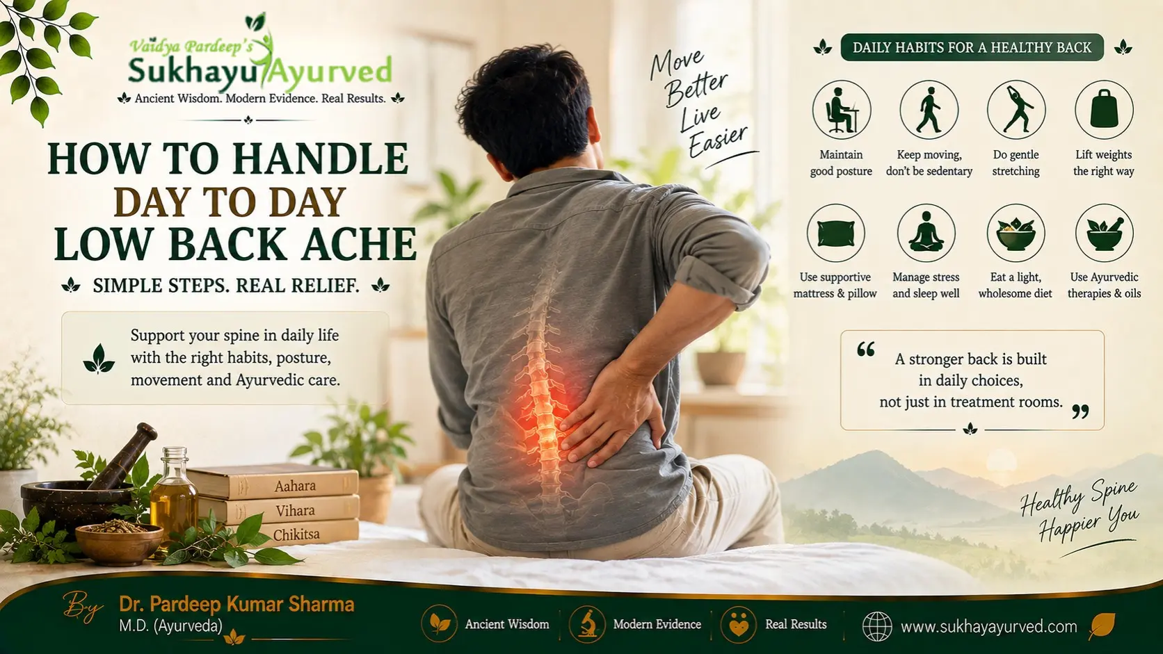 How to Handle Day to Day Low Back Ache