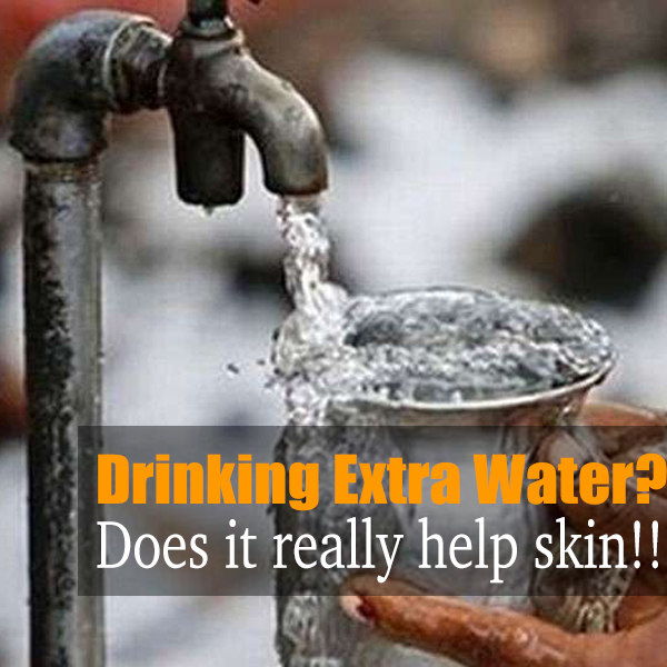 Does extra water helps skin?